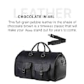 Miniatyrbilde 2 av 5: Rullende klesposer for reise, konvertibel duffel klespose rullebagger, 100% splitter ny Black