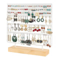 Miniatyrbilde 1 av 5: Ørepyntstativ Display Rack 3-lags Ørepyntstativ Smykkearrangør
