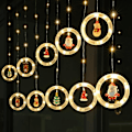 Miniatyrbilde 2 av 5: Julevinduelykter 3m x 0.65m LED Lyslenke Gardin Feelykter med 8 Moduser Juledekorasjon for Innendørs Fest Bryllup Soverom (Varmt Hvit)