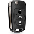 Pikkukuva 1 / 8: 3-painikkeinen avaimenperän kotelo, yhteensopiva Hyundai i20 i30 i35 ix20 ix35 -taittuva kaukosäädin, auton avaimen lisävarusteet