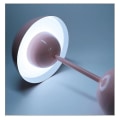 Miniatyrbillede 4 af 4: Svampeblomst Genopladelig Led Bordlampe Skrivebord Natlampe Til Soveværelse Spisestue Berøringsnatlys Enkel Moderne Dekoration - 1800mAh rechargeable yellow