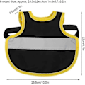 Miniatyrbilde 4 av 5: 3 stk. Hønse Refleksvest Justerbar Kyllingsele Gå Kylling Sal  Kyllingforkle For Hønse Fjærbeskyttelse Holder For And Hønse Gås Poult black