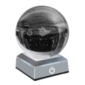 Miniatyrbilde 2 av 5: Krystallkule for solsystemet med berøringssensor LED-lysbase, kosmisk modell med planetnavn