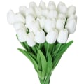 Miniatyrbilde 1 av 5: 30 stk kunstige tulipanblomster Falske tulipanbuketter Real Touch