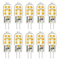 Miniatyrbild 1 av 5: 10 stycken G4led majspinnlampor (AC/DC12V: varmt ljus 3000K)