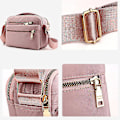 Miniatyrbillede 4 af 5: Multifunktionel håndtaske Multi-rum Crossbody taske med lynlås Vandtæt skuldertaske Rejsetaske Dagligdags rygsæk til kvinder ArmyGreen