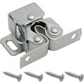 Miniatyrbillede 2 af 7: Dørgreb, 4 pakker dobbelt rulle stærk hold skab skab dørgreb, dobbelt rulle greb skab greb dørgreb Silver