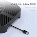 Miniatyrbild 2 av 8: Z-X3 Router Kylbas Fläktfäste Ställ med USB Strömgränssnitt, 140mm Fläkt Kylskåp Fäste för Router Värd Kylning