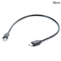 Miniatyrbilde 1 av 5: Type C USB-C til Micro USB-kabel Micro B USB Type C-kabel Hane til Hane Datakabel 30CM