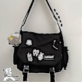 Miniatyrbild 5 av 5: Retro Messenger Bag Herr Stor Kapacitet Lätt Axelväska Justerbar Axelrem