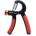Miniatyrbild 1 av 6: 5-60 kg greppstyrketränare – Justerbar handgreppsstyrketränare med rostfritt stålfjäder för starka handleder, fingrar, underarm, händer Red