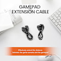Miniatyrbilde 5 av 5: (2 stk) 1,8 m / 6 fot Gamepad-forlengelseskabel for Gamepad Joystick-forlengelseskabel Hy