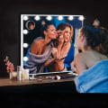 Miniatyrbillede 4 af 7: Makeup spejl med belysning 2-14 dæmpbare LED-lys, 3 farvetilstande (kun lys, intet spejl) - WELLNG 10 lights