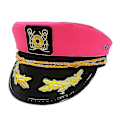 Miniatyrbillede 3 af 4: Kaptajn Yacht Sailor Hat Justerbar Hat Flad Top Visor - Hvid - 1 stk green