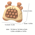 Miniatyrbild 3 av 5: Snabb tryck bubbla spelkonsol Popit konsol pussel sensoriska fidget leksaker barn present Orange