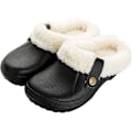 Miniatyrbillede 1 af 6: Dame Vinter Pels Tøfler Vandtætte Slippers Foret Tøfler Pels Tøfler Fluffy Slip-on Have Skoe Varm Plys Hjem Hus Tøfler Indendørs Udendørs-5.5/6.5 UK