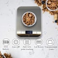 Miniatyrbild 2 av 5: Batteridriven köksvåg MSC Digital elektronisk kaffevåg för matlagning och bakning Hög precision Mat, smyckesvåg med LCD-display