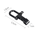 Miniatyrbilde 5 av 5: 3 stk U-formet spenne utendørs paraply tau armbånd tilbehør justering spenne U-formet stålspenne