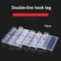 Miniatyrbillede 2 af 5: 70 stk. Plast Etiket Holder Transparent Pris Etiket Holder Plast Hylde