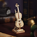 Miniatyrbild 2 av 4: Barnens trä hantverk byggsatser 3d träpussel leksak Diy Cello modell satser att bygga hjärngympa leksaker för flickor
