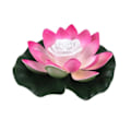 Miniatyrbillede 1 af 5: 18/28cm Kunstig Lotusblomst LED Flydende Pool Have Dam Flydende Blomsterlampe Jikaix Gradient 28 cm