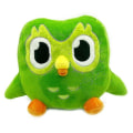 Miniatyrbilde 1 av 5: 30cm Duolingo Plushie Duo 10-årsjubileum Grønn Ugle Gave til Barn Dukke Plysjleke 20cm