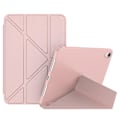 Pikkukuva 1 / 5: Magneettinen absorptio Origami Smart TPU + PU-nahkainen tablettikotelo iPad minille (2021) Rose Gold