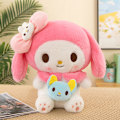 Miniatyrbilde 1 av 4: Kawaii Sanrio Kuromi My Melody Cinnamoroll plysjdukker 40/50cm myk plysj pute Anime figur tegneserie romdekorasjon leker for barn gave 50cm My Melody