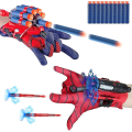 Miniatyrbillede 1 af 5: Spider Web Shooting Game, 2 sæt Spider Web Shooters til børn Lncher Handsker Hero Film Lncher med håndled Legetøjssæt Sjovt Dekorere Børn Håndled Legetøjssæt