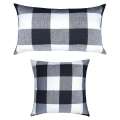 Miniatyrbilde 1 av 5: Rustikke putetrekk i bondehus-stil, sett med 2 dekorative putevar i lin for sofa, stil 1 style1