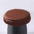 Pikkukuva 4 / 7: Taitettava jakkarapehmuste Tuolin Pehmuste Teleskooppijakkara Pehmuste Sisä- ja Ulkokäyttöön Stadionjakkaran Peitteet Pyöreä Retkeilyyn Makuuhuoneeseen Coffee Imitate Linen