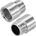 Miniatyrbilde 1 av 4: Dusjhodeforlengelsesarms rustfritt stål 1/2pt hann til 1/2pt hunn gjenge 30mm lengde støpt rørkobling kobling 2stk