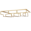 Miniatyrbilde 1 av 5: 3 rader vinstativ under skapet, holder for vinglass, jern vinstativ, oppbevaring for vinglass