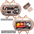 Miniatyrbillede 3 af 4: Organizer til håndtasker i filt - Organizer til dametasker - Indsats og foring til rejseopbevaring - Kosmetiske lommer - Taske i taske - Organizer til håndtasker - Indsats til tote-tasker