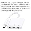Pikkukuva 2 / 5: Kätevä Type-c - 3,5 mm:n kuulokeliitäntäsovitin Live-lähetykseen Usb-c-äänikortti Mikrofoniliitäntä Puhelimeen