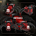 Miniatyrbilde 2 av 5: Chooo Chooo Byggelekesett, 260 deler Horror Spill Spider-Tog Byggeklosser for leker