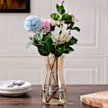 Miniatyrbilde 5 av 6: Kvalitetsklar dekorativ glassvase - Rustikk hjemmedekor for moderne gårdshus, ideell hylle, bord og inngangsparti, patentert design, rav
