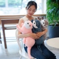 Pikkukuva 1 / 5: 40cm-80cm Reallife Eurasian River Otter Plush Toy Realistic Wild Animals Stuffed Doll Lifelike Soft Otters Toy Gift For Kids Boy 40cm Gray