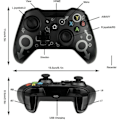 Miniatyrbild 4 av 4: Trådlös handkontroll för Xbox One och Microsoft Windows 10 8 Bluetooth Gamepad för Xbox One/ps3/pc - Blue