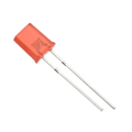 Miniatyrbild 4 av 5: 2x5x7mm x LED-lampa, 150 st rektangulär ljusstark lysdiod för elektronisk komponentindikator, röd