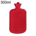 500/1000/1750/2000ml Bärbar Varmvattenflaska i Gummi Vinter Värmekudde
