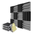 Miniatyrbilde 1 av 5: 12 pak selvklebende lydtette skumplater 12 x 12 x 2 tommer akustisk skumvegg hjemmestudio Z
