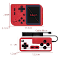 Miniatyrbild 4 av 5: 8-bitars retro videospelskonsol med 400 inbyggda klassiska spel 3,0 tum Dual Player Mini Handheld Videospelskonsol Av Out China yellow