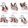 Miniatyrbild 3 av 6: 5-60 kg greppstärkare – Justerbar handgreppsstärkare med rostfritt stålfjäder för starka handleder, fingrar, underarm, händer Grey
