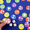 Miniatyrbillede 5 af 5: Matchende brætspil i træ - Memory Candy Game - Tidlig læring legetøj til børn B