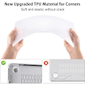 Miniatyrbild 5 av 5: Fodral kompatibelt med Macbook Air 13 tum M1 A2337 A2179 A1932, släppt 2024-2024 Frostat Klart