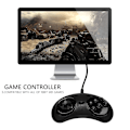 Miniatyrbillede 5 af 5: Gamepad med kabel, 6 knapper, USB-spilcontroller, Joypad til / Pc / 2 Y1301 / Drive, sort plastik Hy