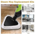 Miniatyrbilde 2 av 5: 6 stk mikrofiber dampmopp rengjøringsputer erstatning dampmopp kompatibel for H2o X5 H20 vaskbar