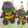 Miniatyrbild 2 av 4: Teenage Mutant Ninja Turtles Plysch 10in/14in Plyschleksaker Stoppade Leksaker Samlarobjekt Mjuka Sköldpaddsdockor Leksaker För Pojkar Och Flickor 3-6 År 25cm-9.84in Orange
