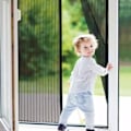 Miniatyrbillede 5 af 11: Myggenet med magnet til dør / Insektgardin - Insektnet Sort